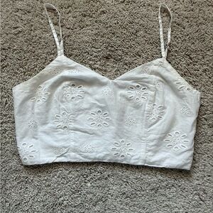 Universal Thread White Eyelet Camisole